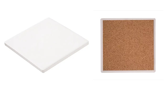 白雲石入り吸水コースター　スクエア