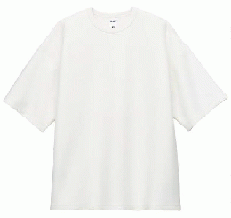 8.5オンスダンボールニットビッグシルエットTシャツ(ポリジン加工)