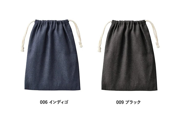 デニムライク巾着(M)